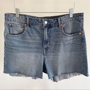 H&M Brock Collection Fitted Denim Cut Off Shorts